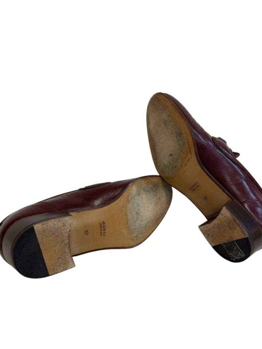 Gucci Horsebit Loafers Leather Red Wine - Picture 6 of 8
